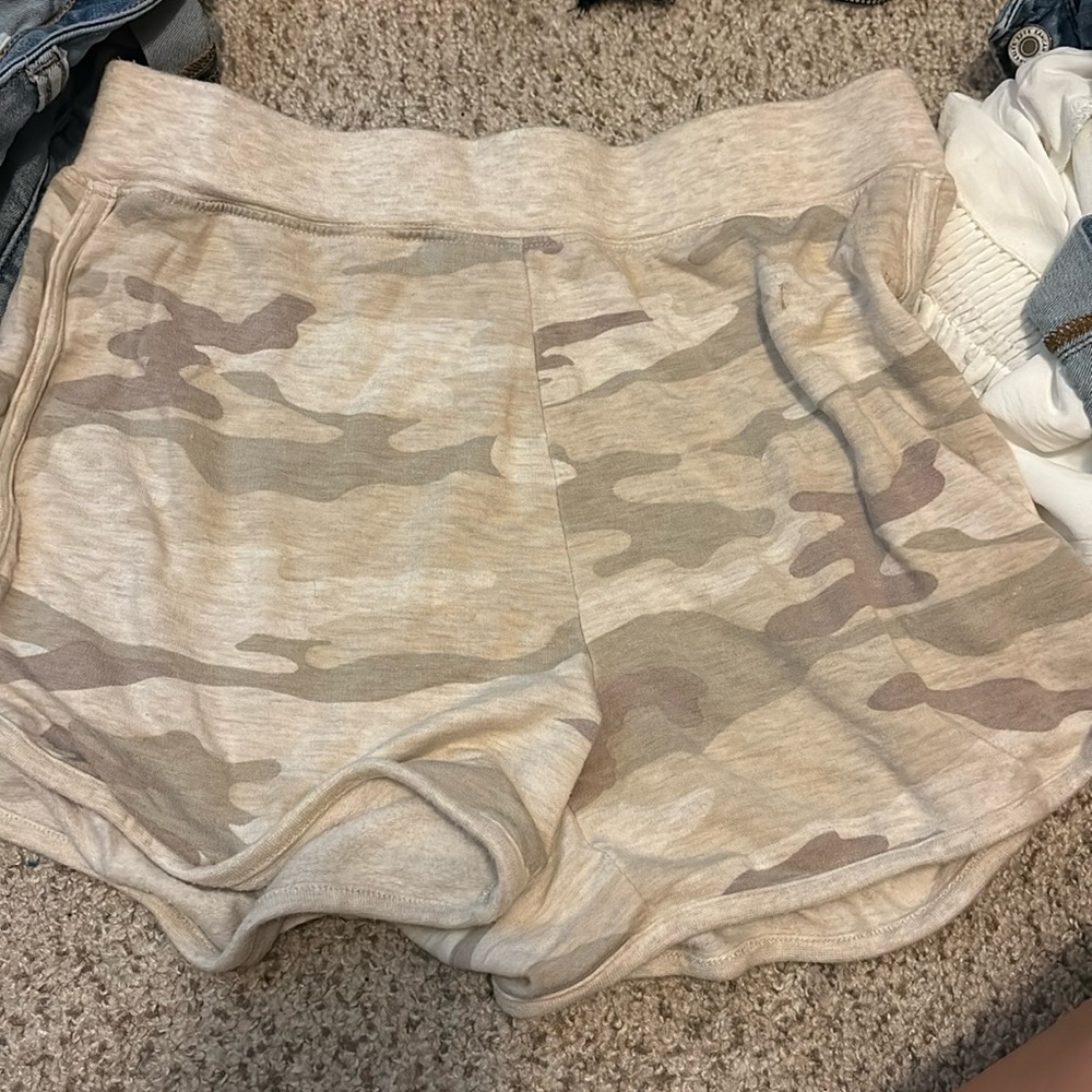 comfy camo shorts